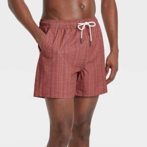 Men's Striped Swim Shorts - Goodfellow & Co Size Large NWT